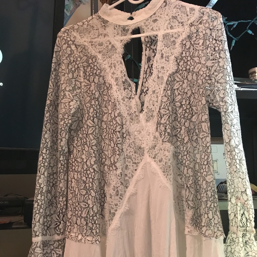 Free People Secret Origins Ivory Tunic